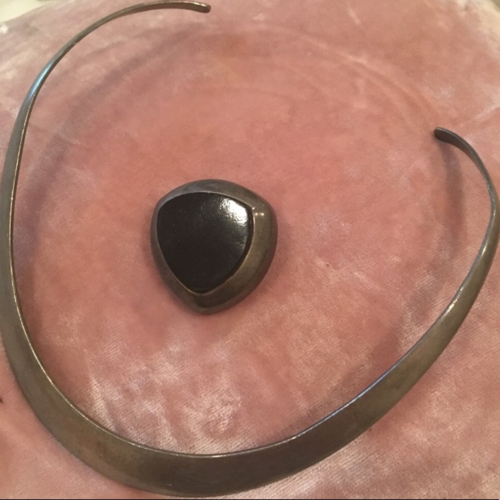 Antique Sterling Silver Necklace Remove Pendant